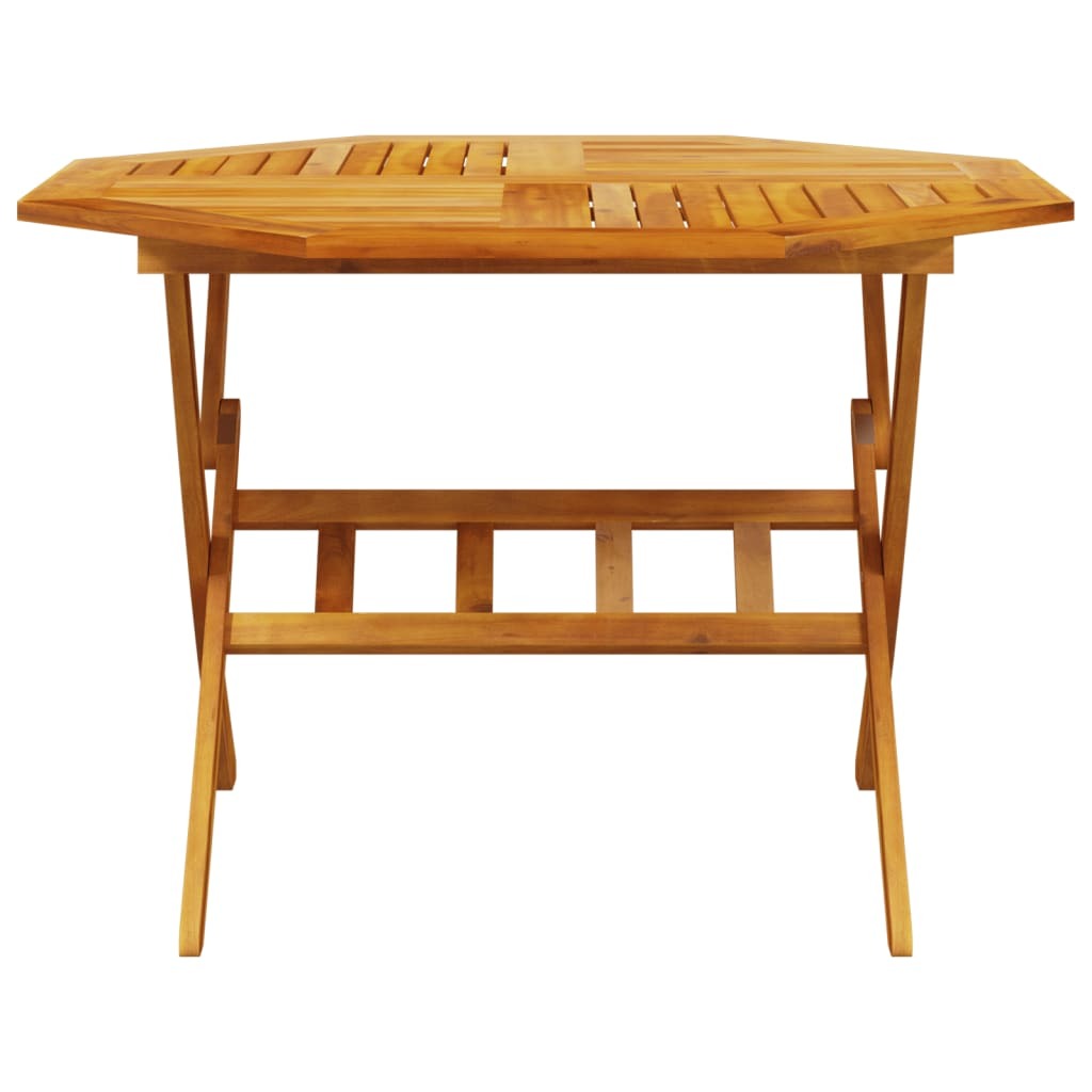 Folding Garden Table 110x75 cm Solid Wood Acacia