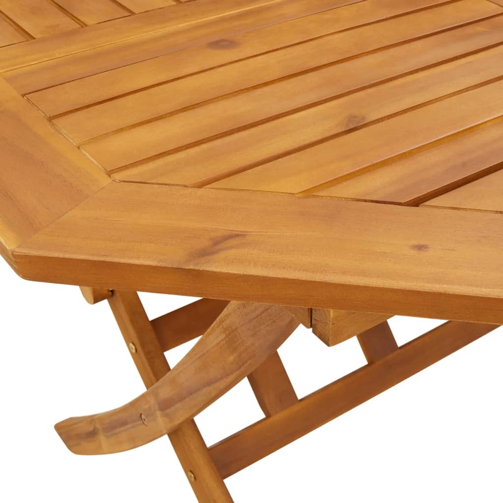 Folding Garden Table 110x75 cm Solid Wood Acacia