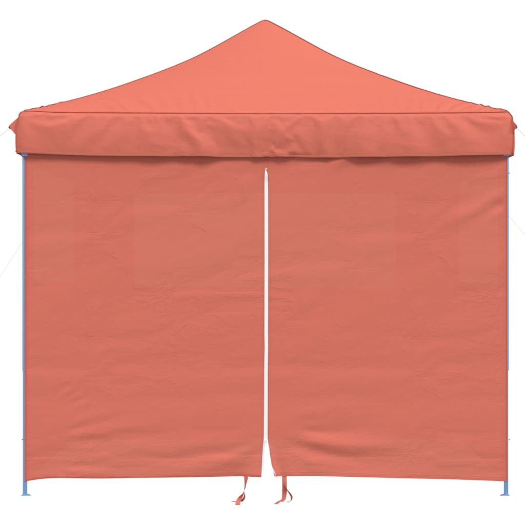 Foldable Party Tent Pop-Up with 4 Sidewalls Terracotta