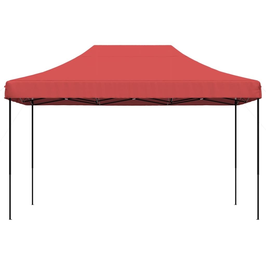 Foldable Party Tent Pop-Up Burgundy 440x292x315 cm