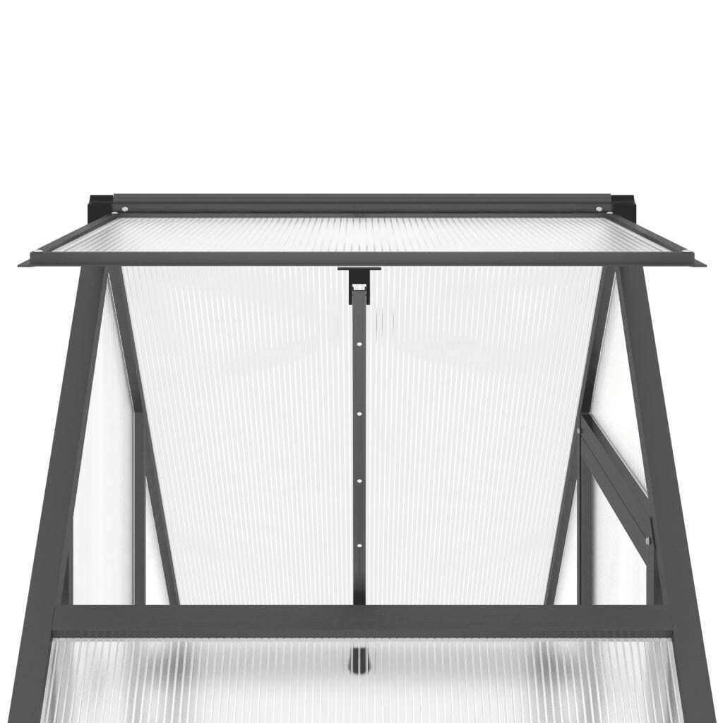 Greenhouse with Base Frame Anthracite 169x58x202 cm Aluminium