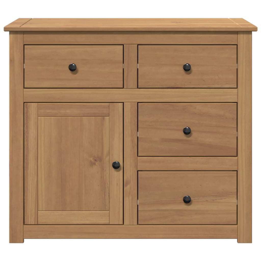 Sideboard with Drawers Panama 93x40x80 cm Solid Wood Pine