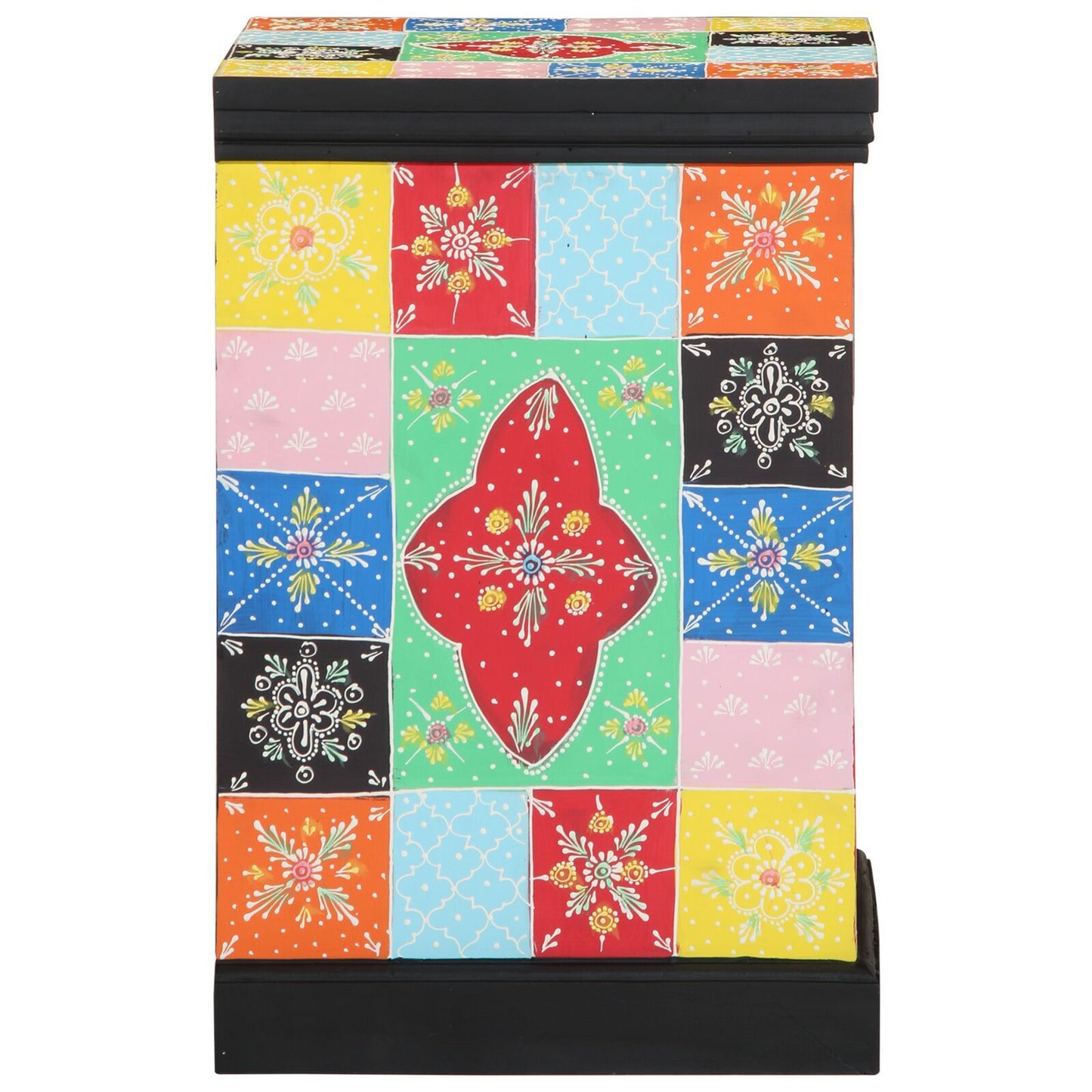 Drawer Cabinet Multicolour 40 x 40 x 60 cm Solid Mango wood