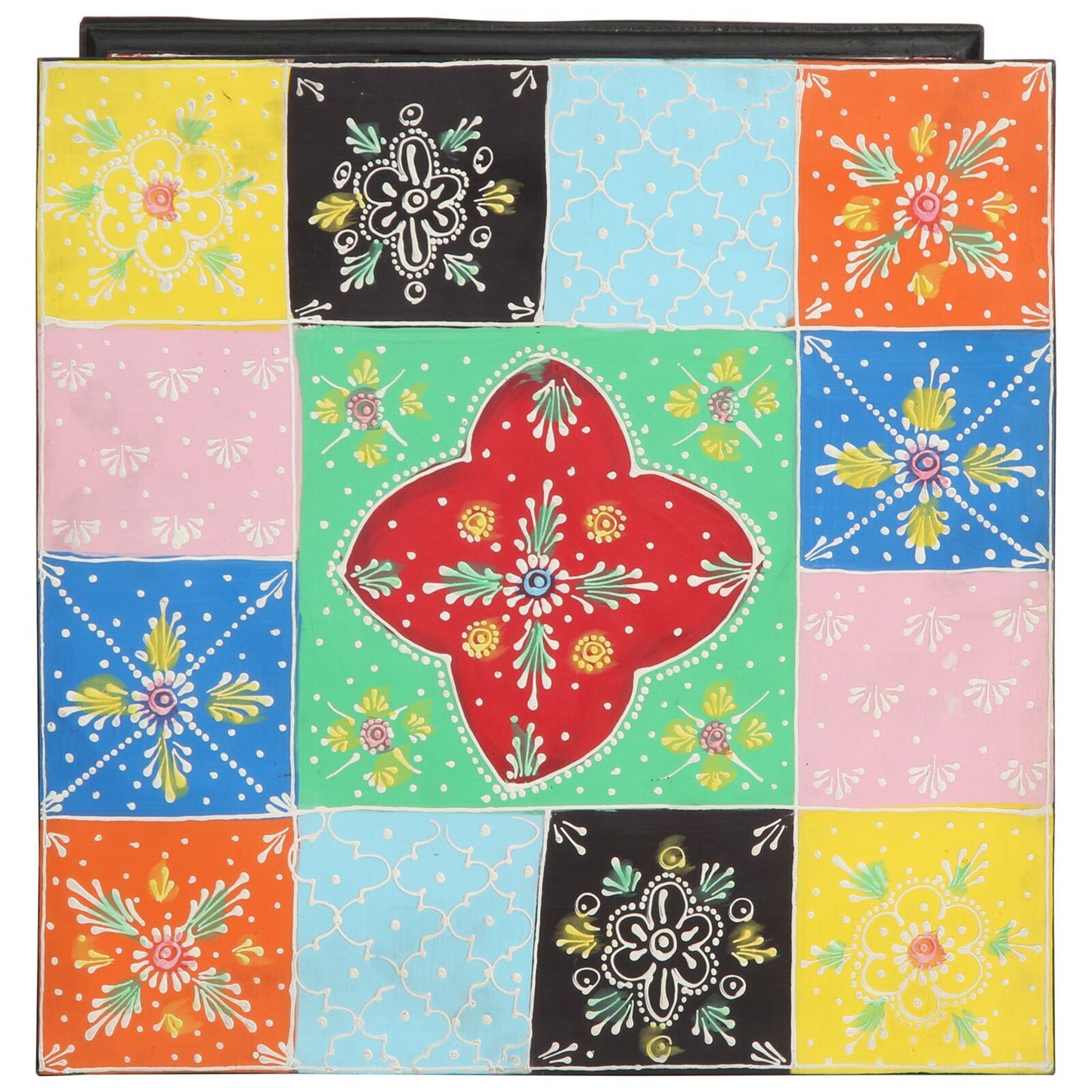 Drawer Cabinet Multicolour 40 x 40 x 60 cm Solid Mango wood