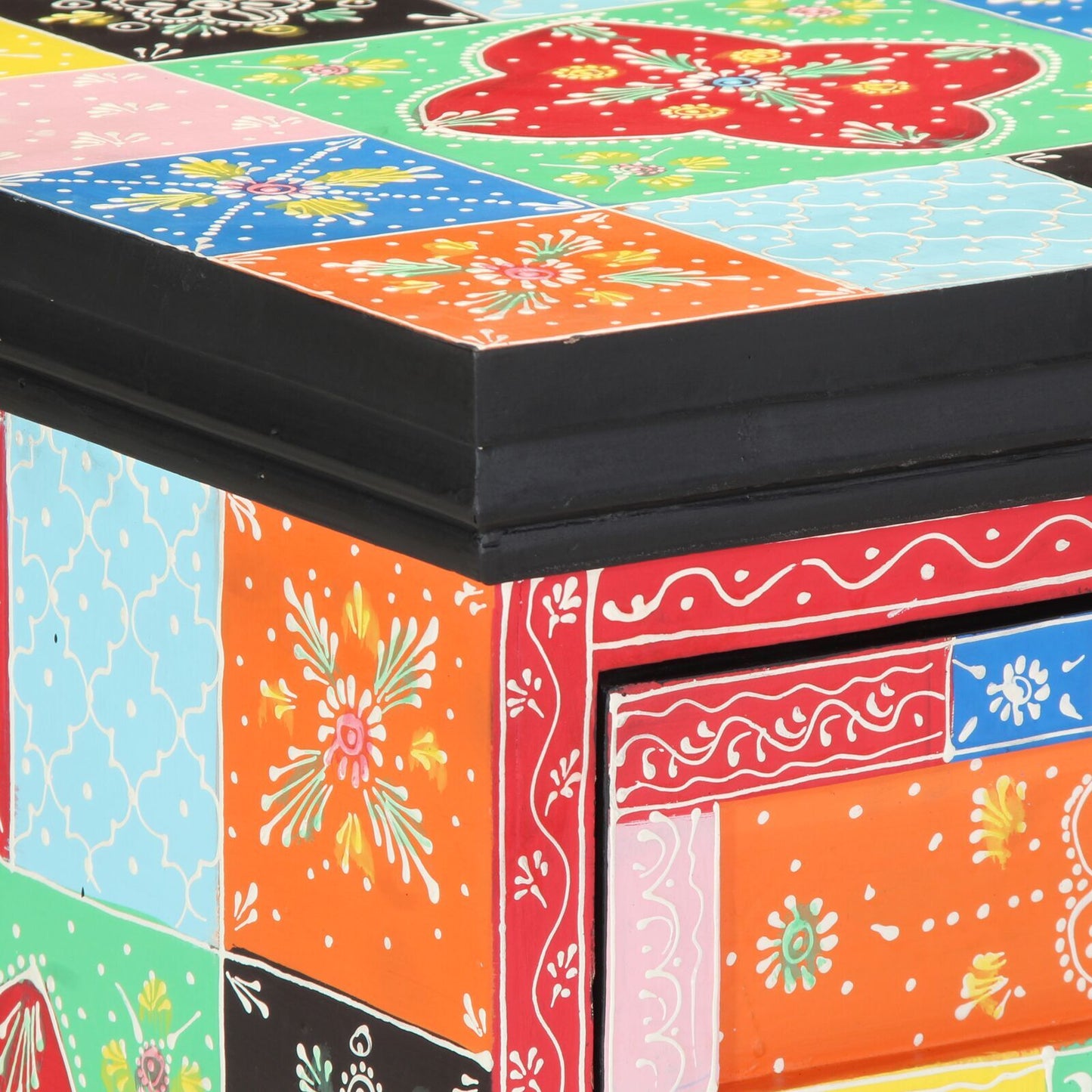 Drawer Cabinet Multicolour 40 x 40 x 60 cm Solid Mango wood