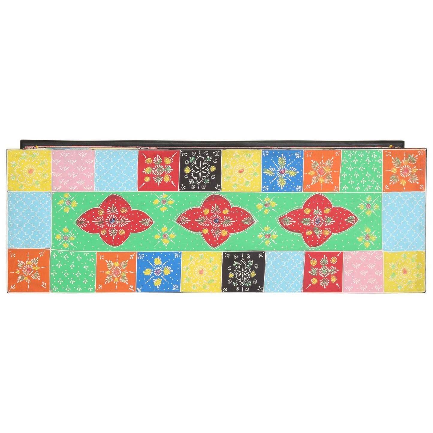 TV Cabinet Multicolour 100 x 35 x 50 cm Solid Mango wood