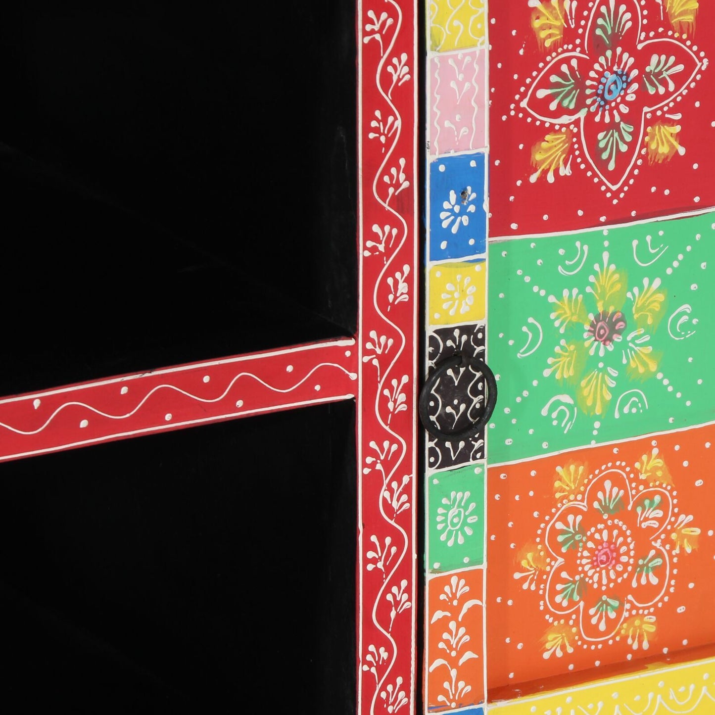 TV Cabinet Multicolour 100 x 35 x 50 cm Solid Mango wood