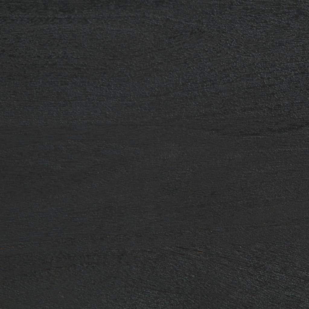 Bathroom Mirror Black 50x70x2.5 cm Engineered Wood and brass