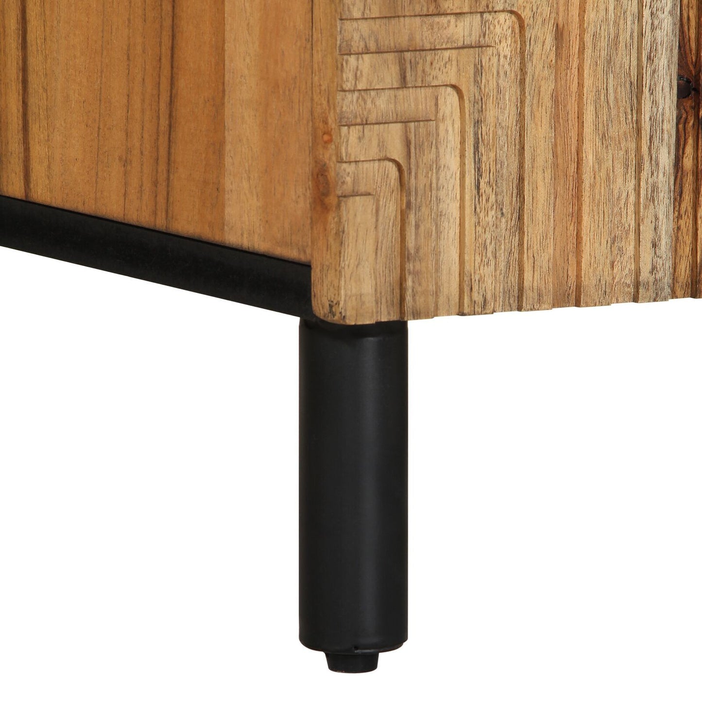 TV Cabinet with Door Brown 105 x 33.5 x 46 cm Solid Acacia wood