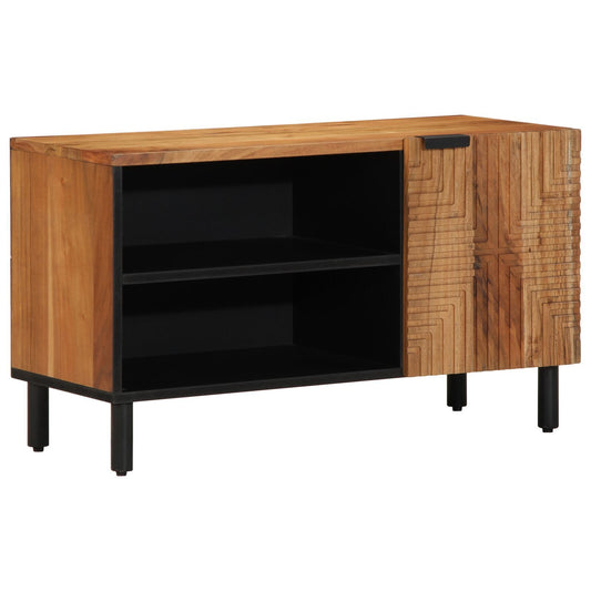 TV Cabinet with Shelf Brown 80 x 31.5 x 46 cm Solid Acacia wood