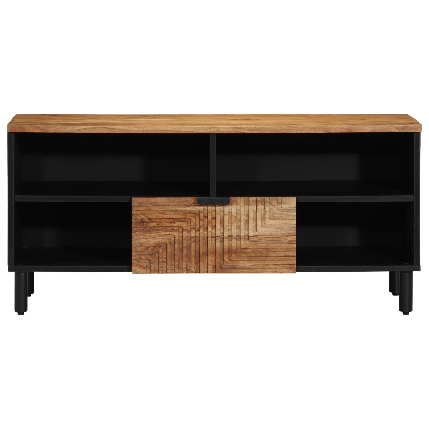 TV Cabinet Brown 100 x 33.5 x 46 cm Solid Acacia wood
