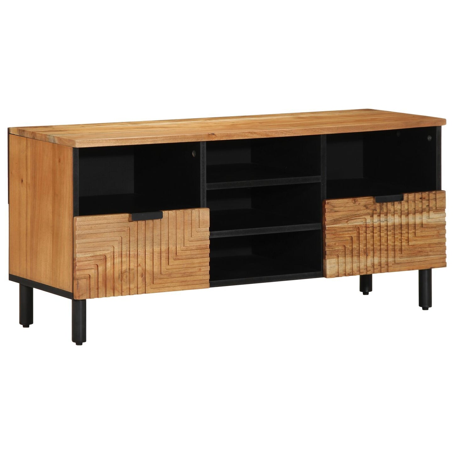TV Cabinet Brown 100 x 33.5 x 46 cm Solid Acacia wood