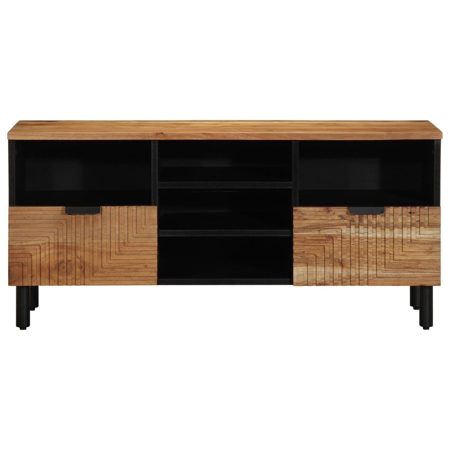 TV Cabinet Brown 100 x 33.5 x 46 cm Solid Acacia wood
