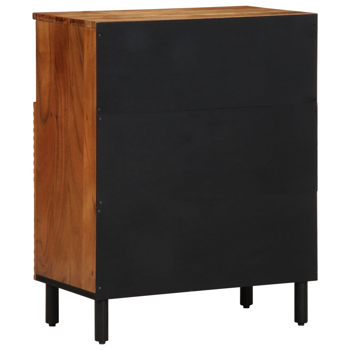 Sideboard with Door Natural 60 x 33.5 x 75 cm Solid Acacia Wood
