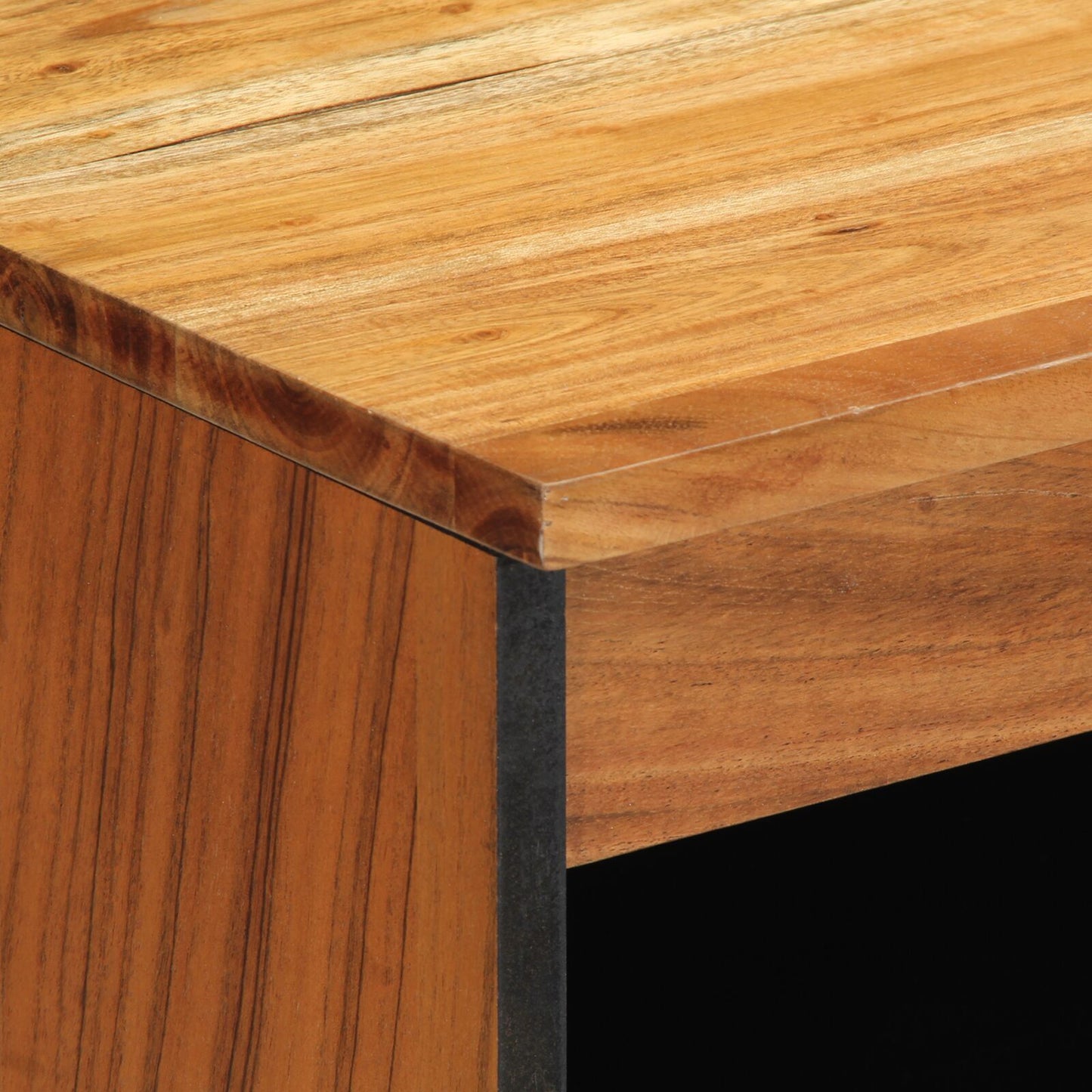 Sideboard with Door Natural 60 x 33.5 x 75 cm Solid Acacia Wood