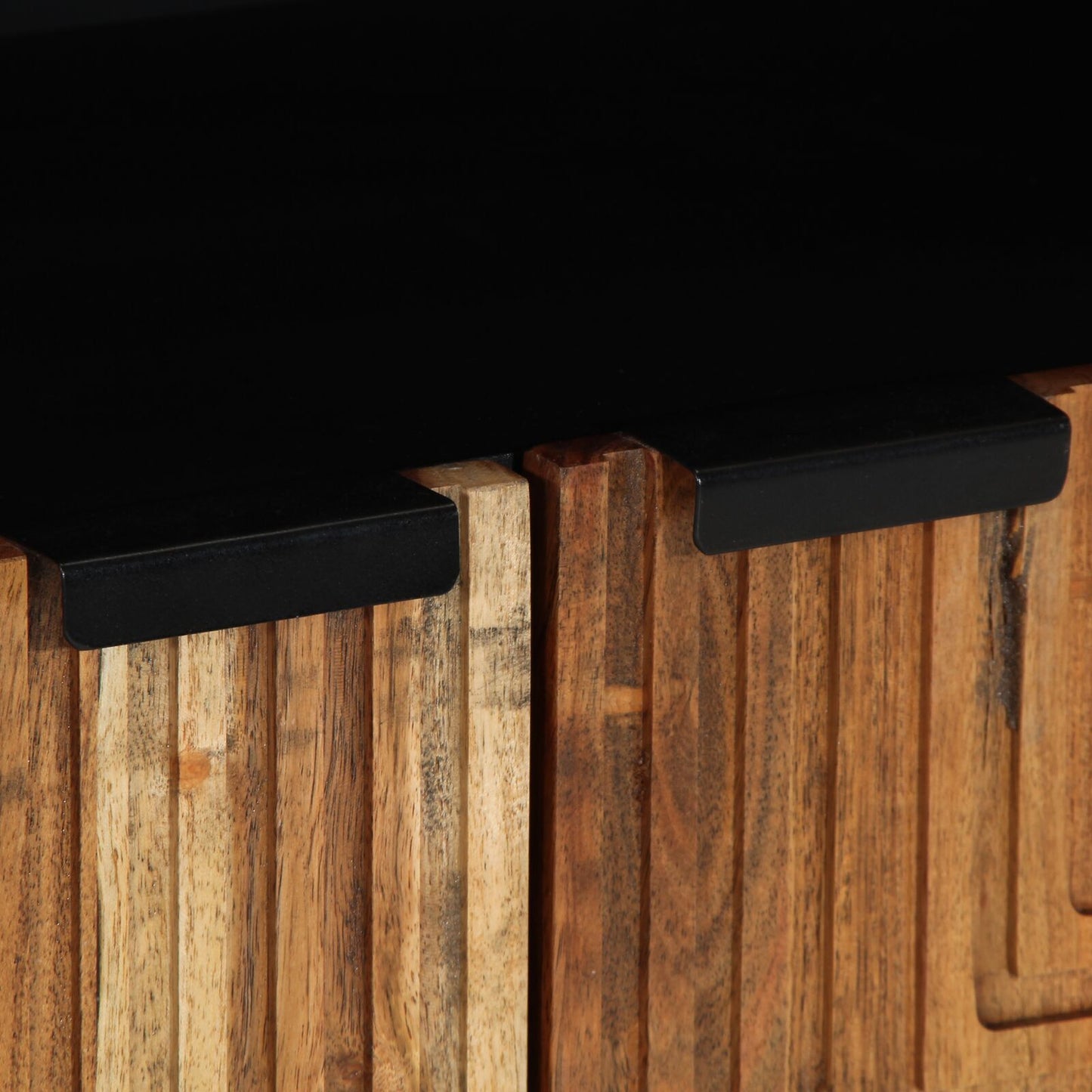 Sideboard with Door Natural 60 x 33.5 x 75 cm Solid Acacia Wood