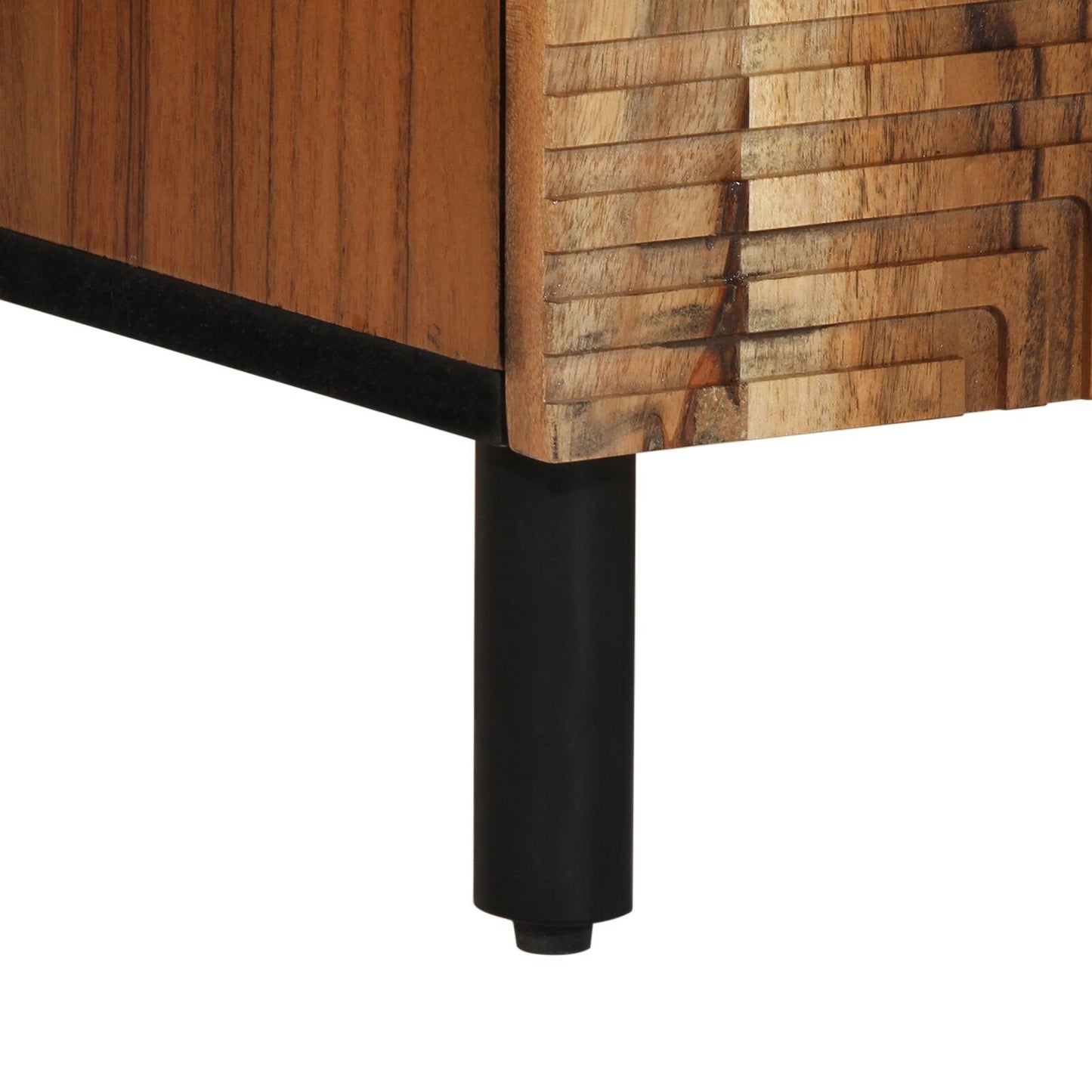 Sideboard with Door Natural 60 x 33.5 x 75 cm Solid Acacia Wood