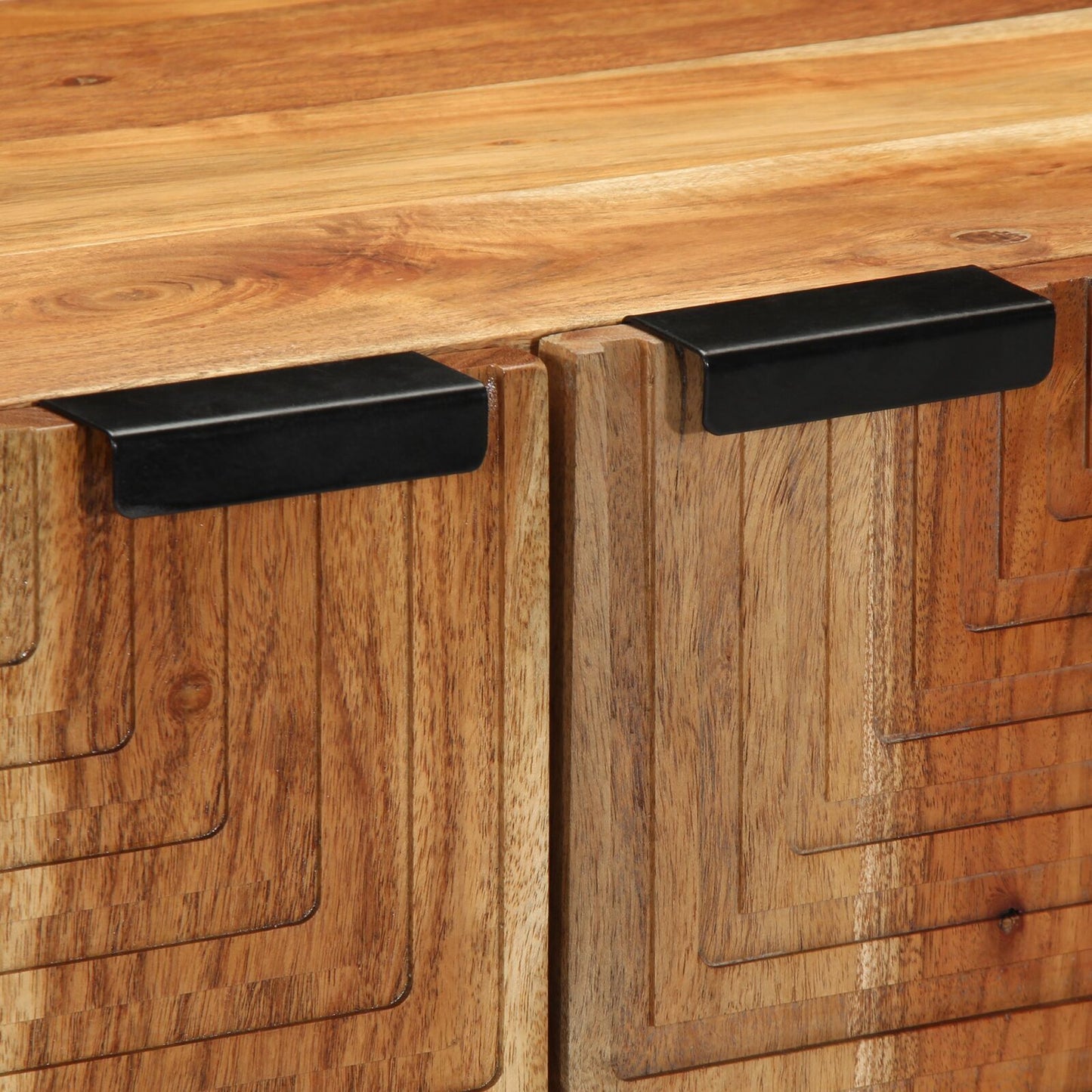 Sideboard with Shelf Brown 60 x 33 x 75 cm Solid Acacia wood