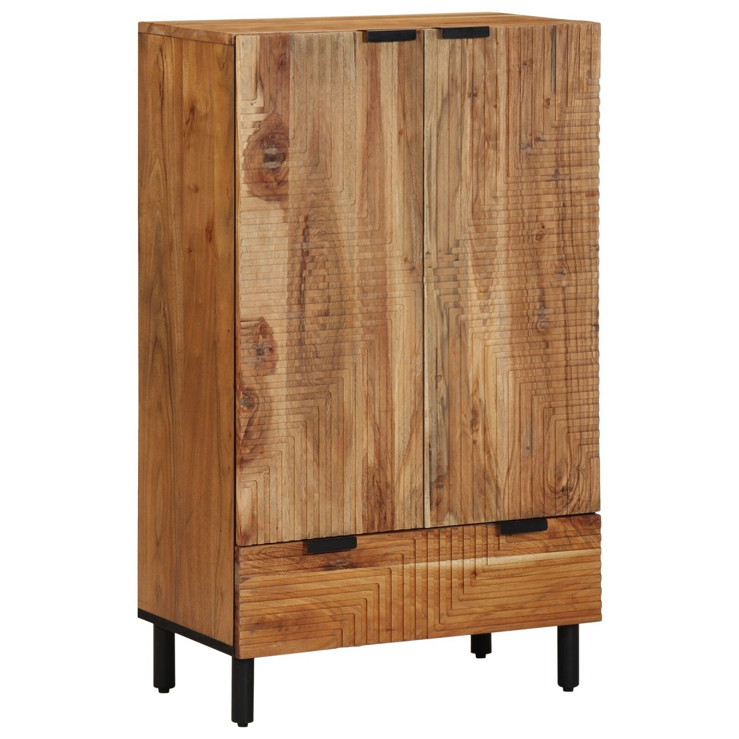 Highboard Natural 60 x 33.5 x 100 cm Solid Acacia Wood