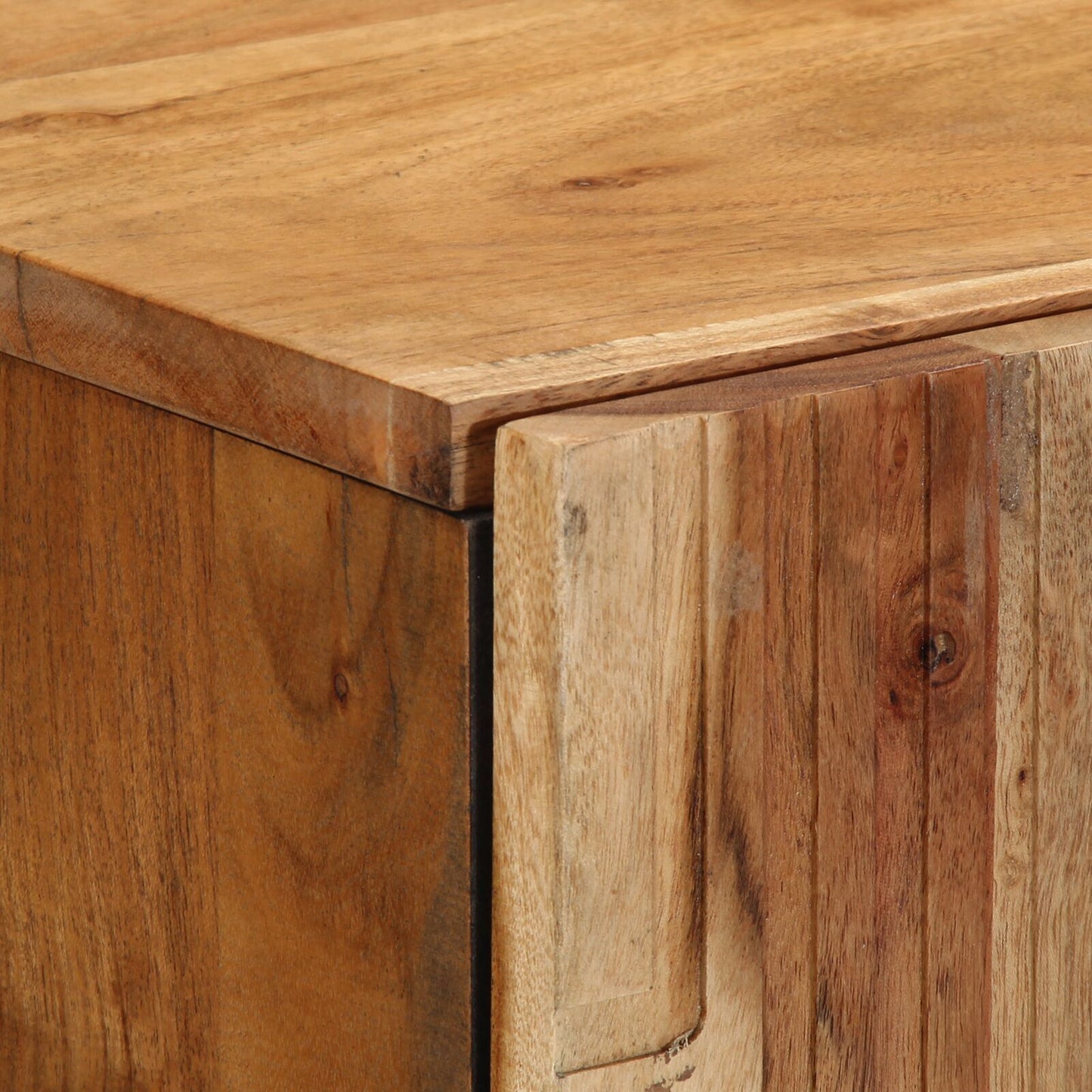 Highboard Natural 60 x 33.5 x 100 cm Solid Acacia Wood