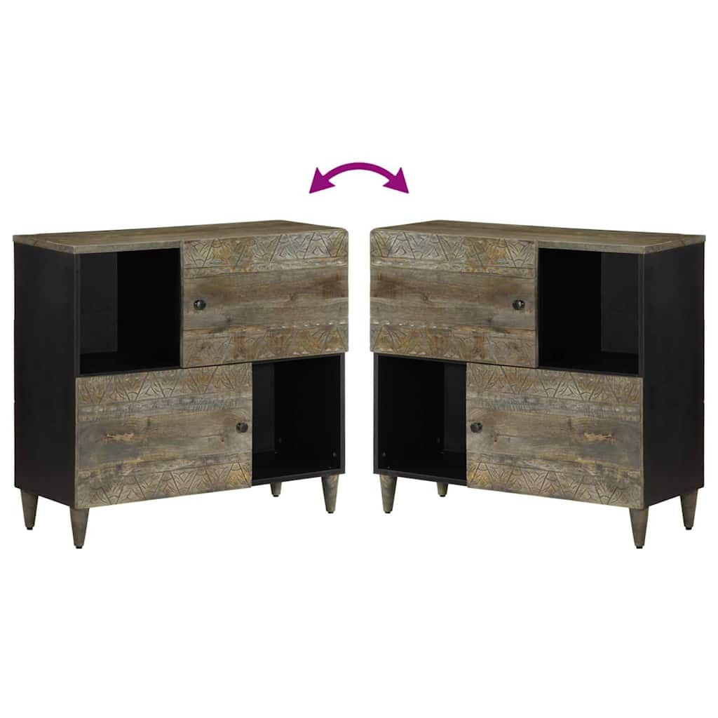 Sideboard 80x33x75 cm Solid Wood Mango