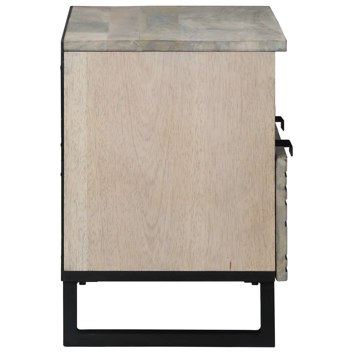 TV Cabinet with Drawer White 70 x 33 x 46 cm Solid mango wood