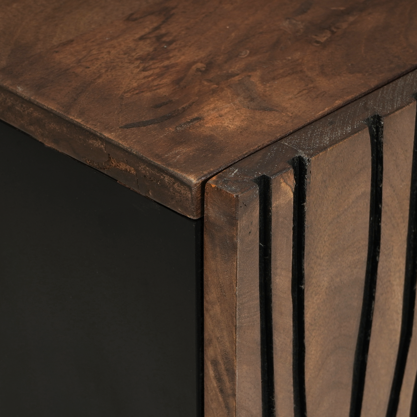 TV Cabinet with Drawer Brown 105 x 33 x 46 cm Solid mango wood