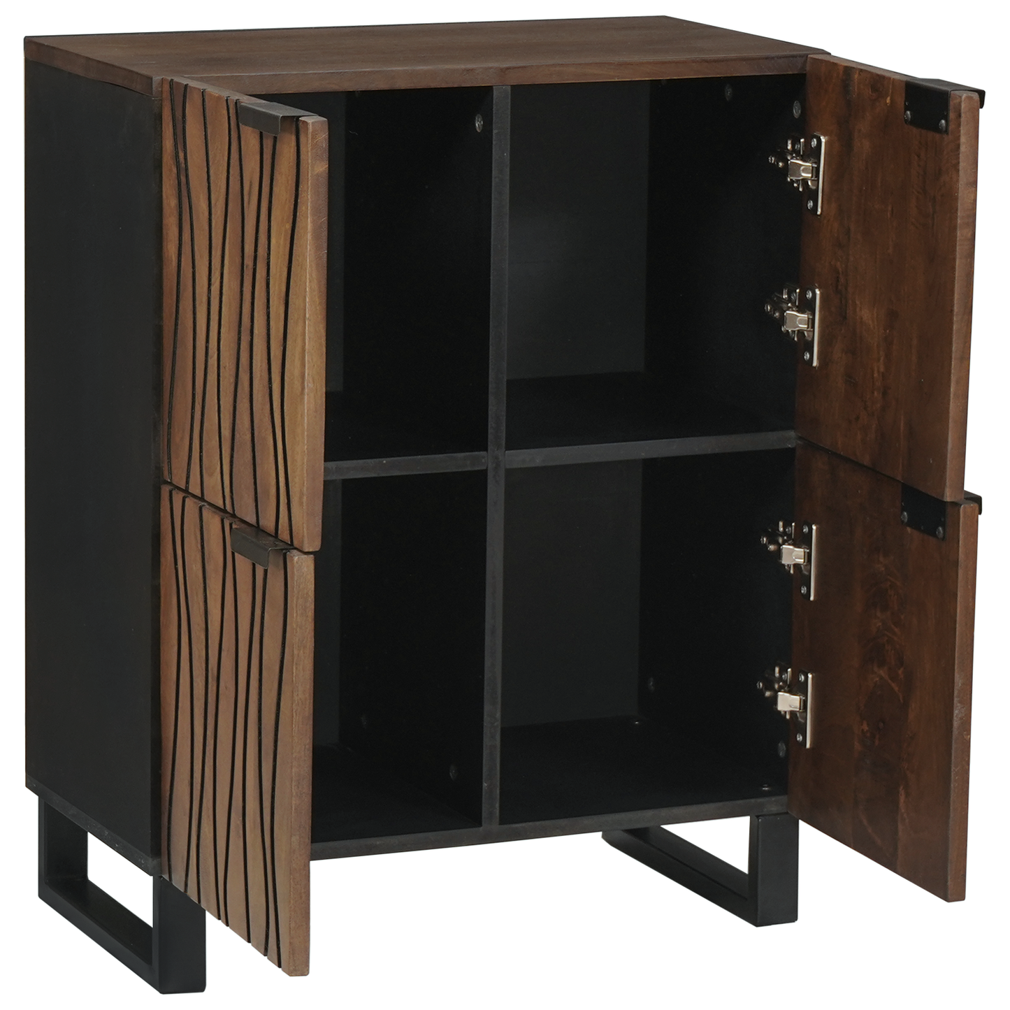 Media Storage Cabinets & Racks Brown 60 x 33.5 x 75 cm
