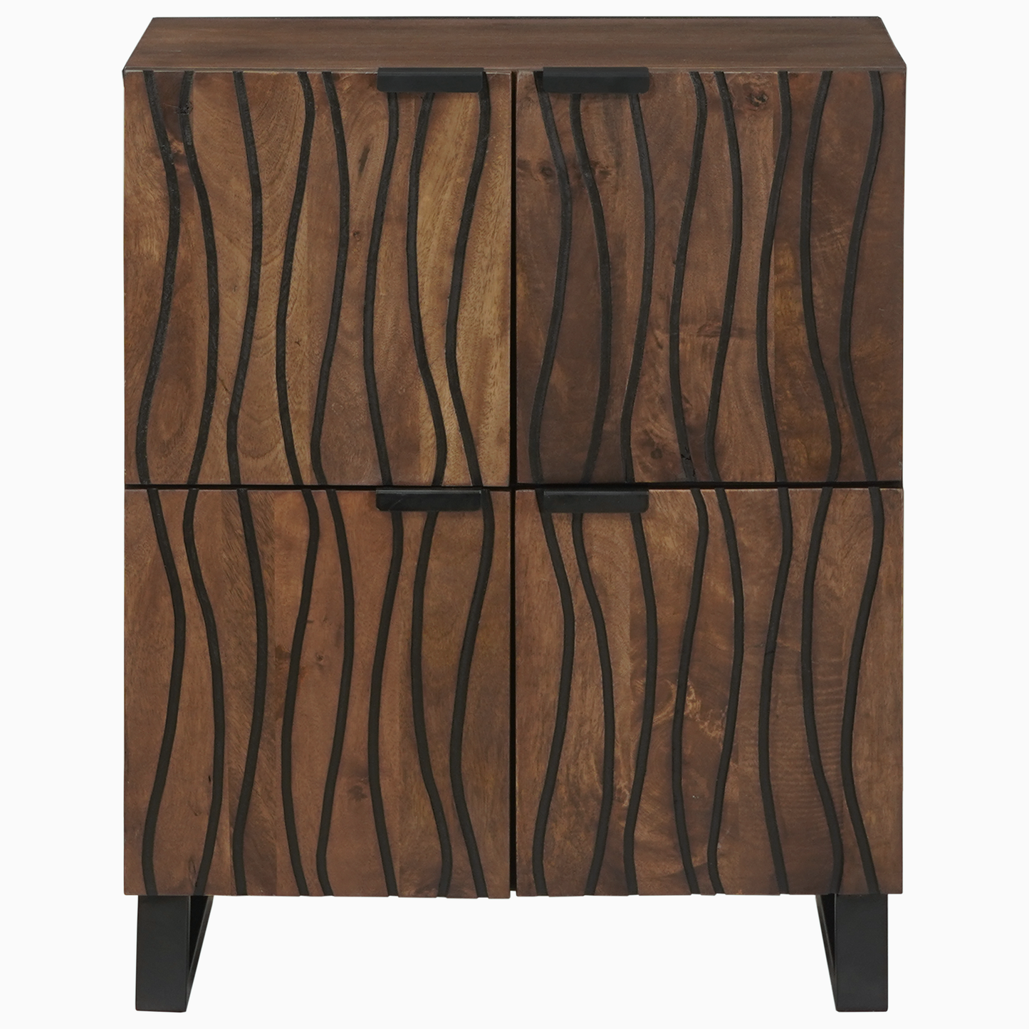 Media Storage Cabinets & Racks Brown 60 x 33.5 x 75 cm