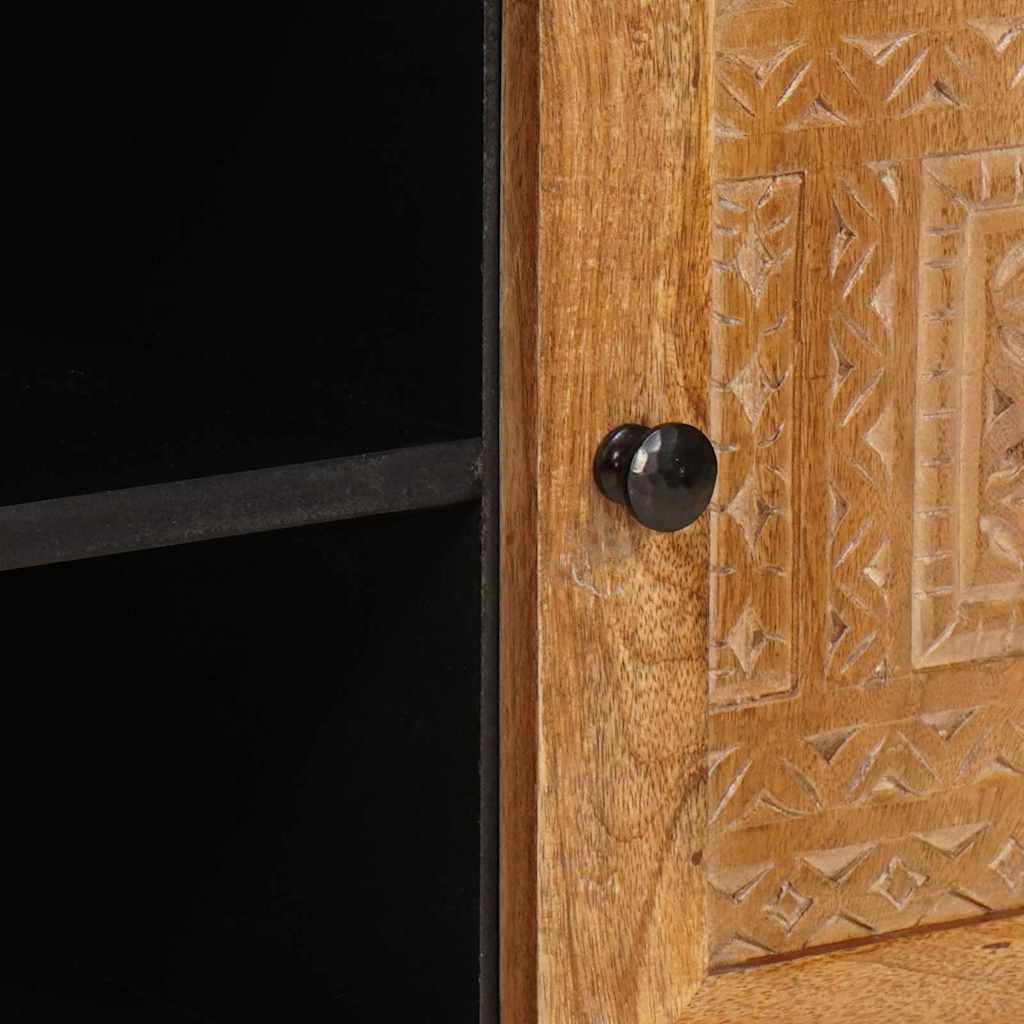 TV Cabinet Light brown 105 x 33 x 46 cm Solid mango wood