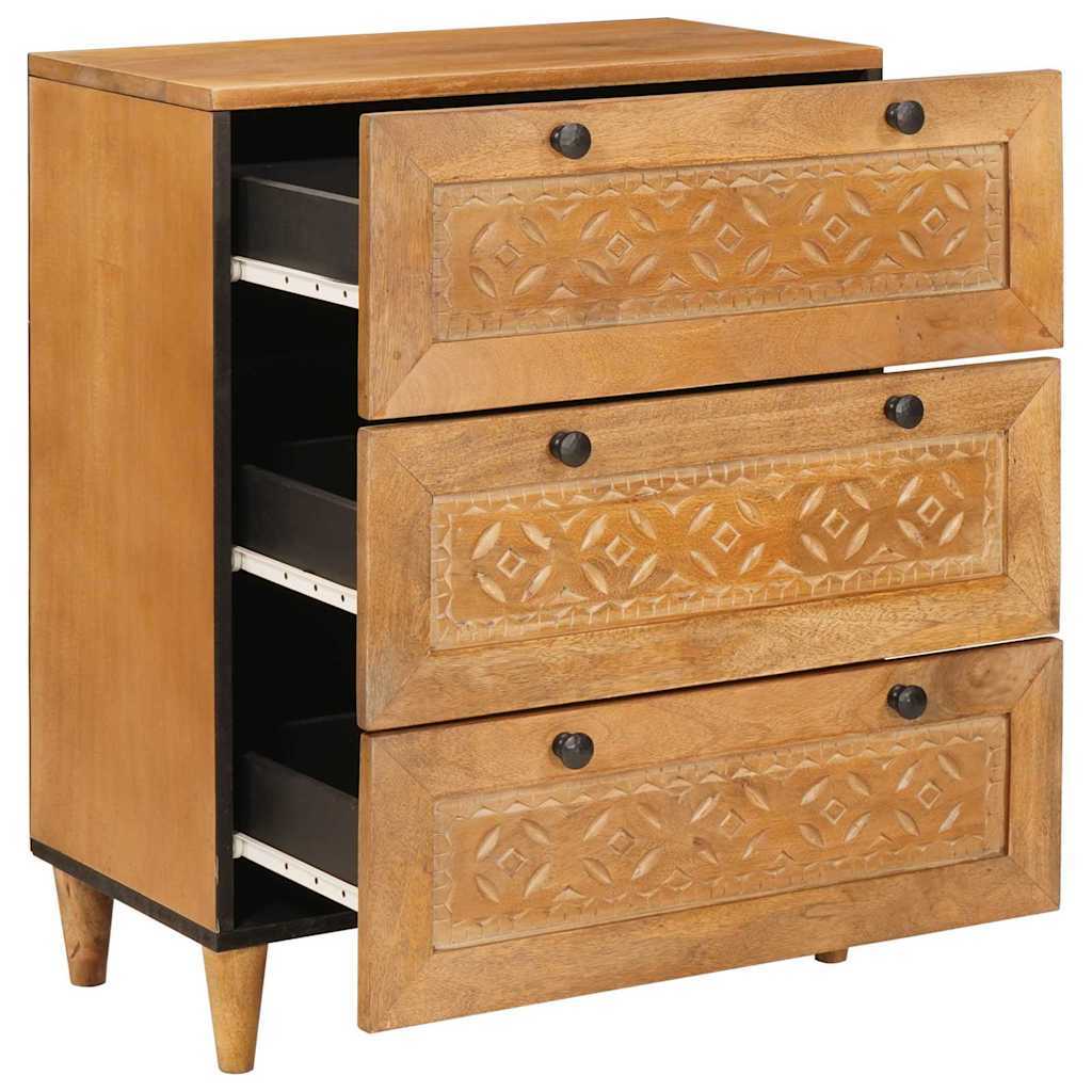 Sideboard Light brown 60 x 33 x 75 cm Solid mango wood