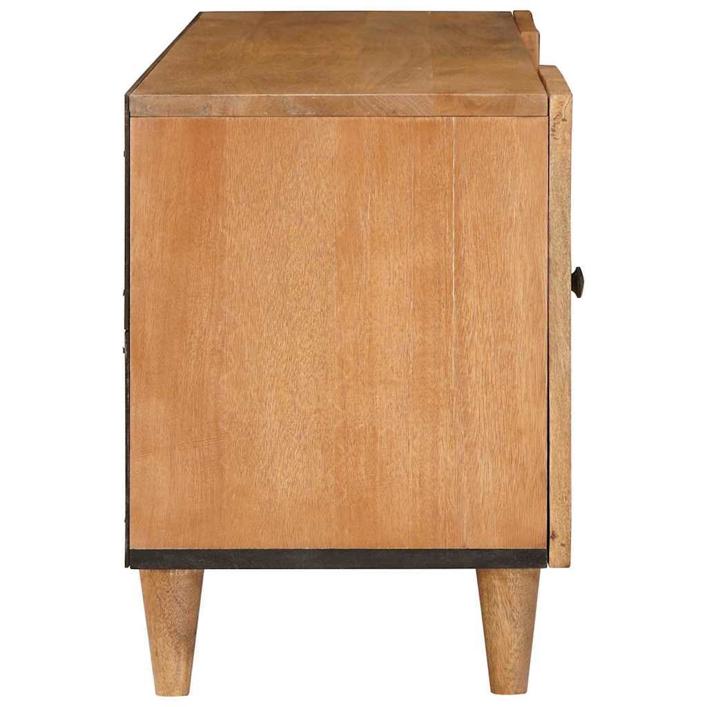 TV Cabinet Light brown 105 x 33 x 46 cm Solid mango wood