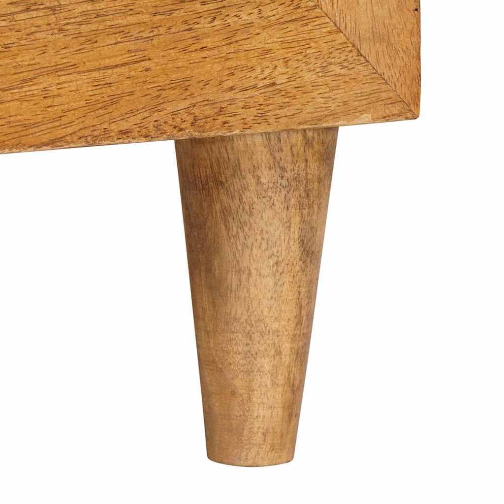 TV Cabinet Light brown 80 x 33 x 46 cm Solid mango wood