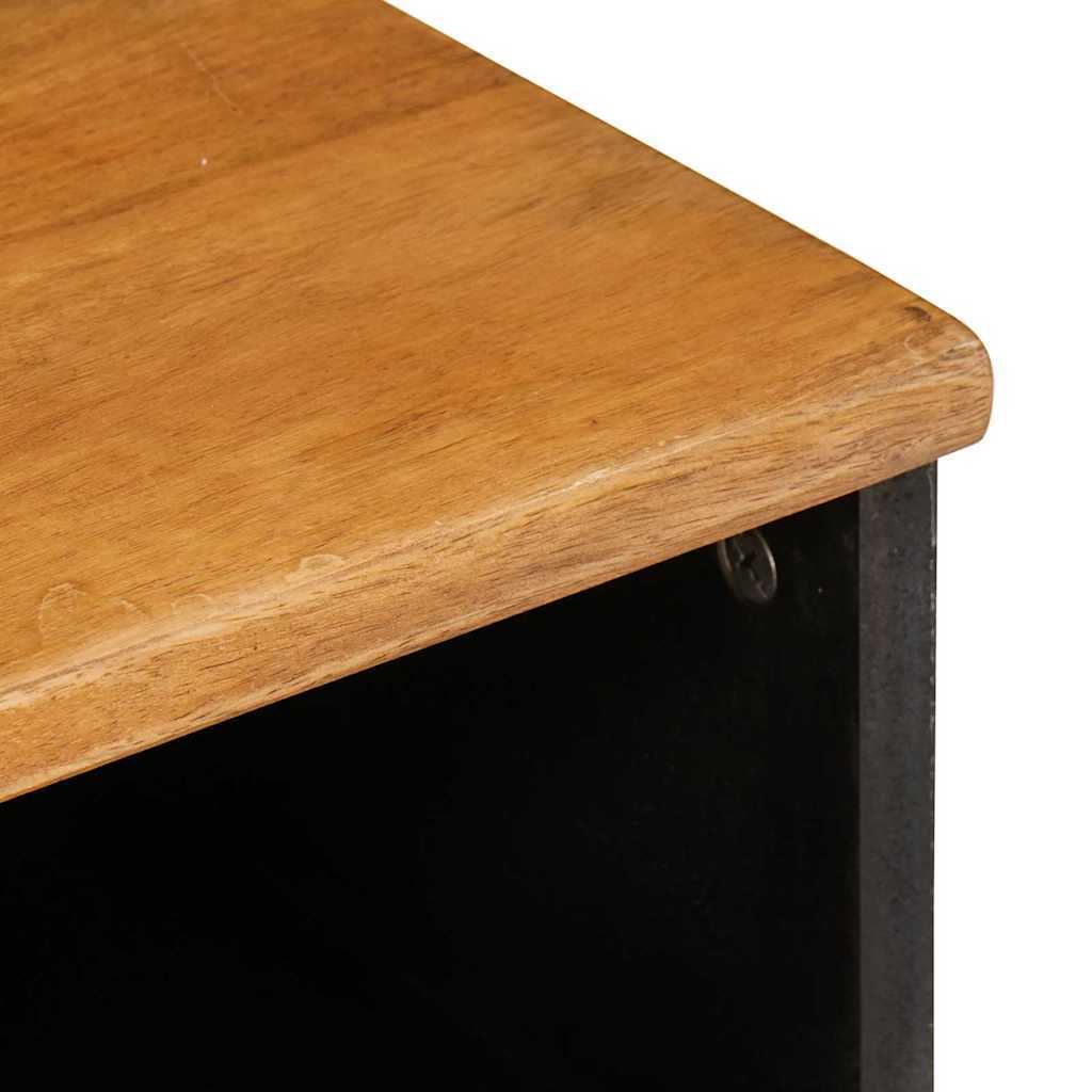 TV Cabinet Light brown 80 x 33 x 46 cm Solid mango wood