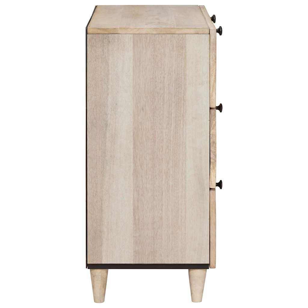 Sideboard with Drawer White 60 x 33 x 75 cm Solid mango wood