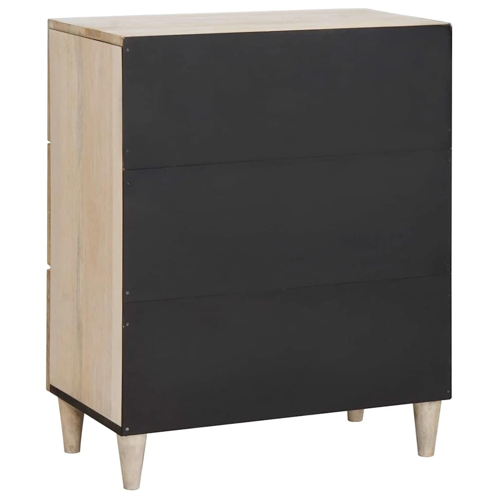 Sideboard with Drawer White 60 x 33 x 75 cm Solid mango wood