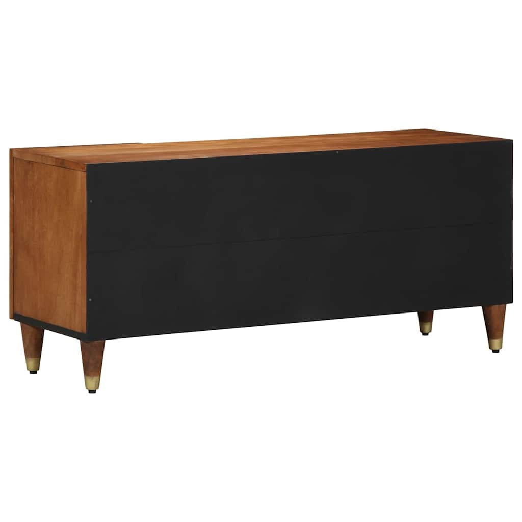 TV Cabinet with Shelf Brown 105 x 33.5 x 46 cm Solid Mango wood