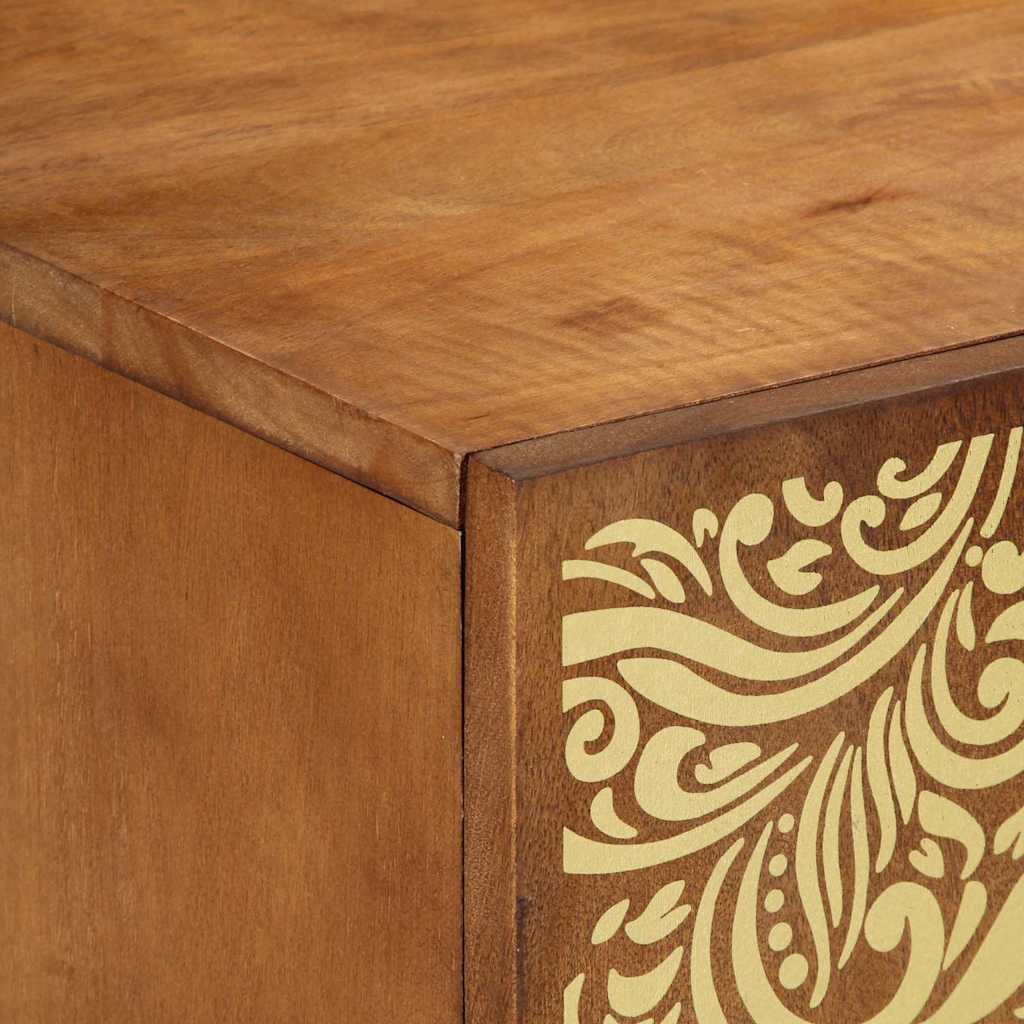 TV Cabinet with Shelf Brown 105 x 33.5 x 46 cm Solid Mango wood