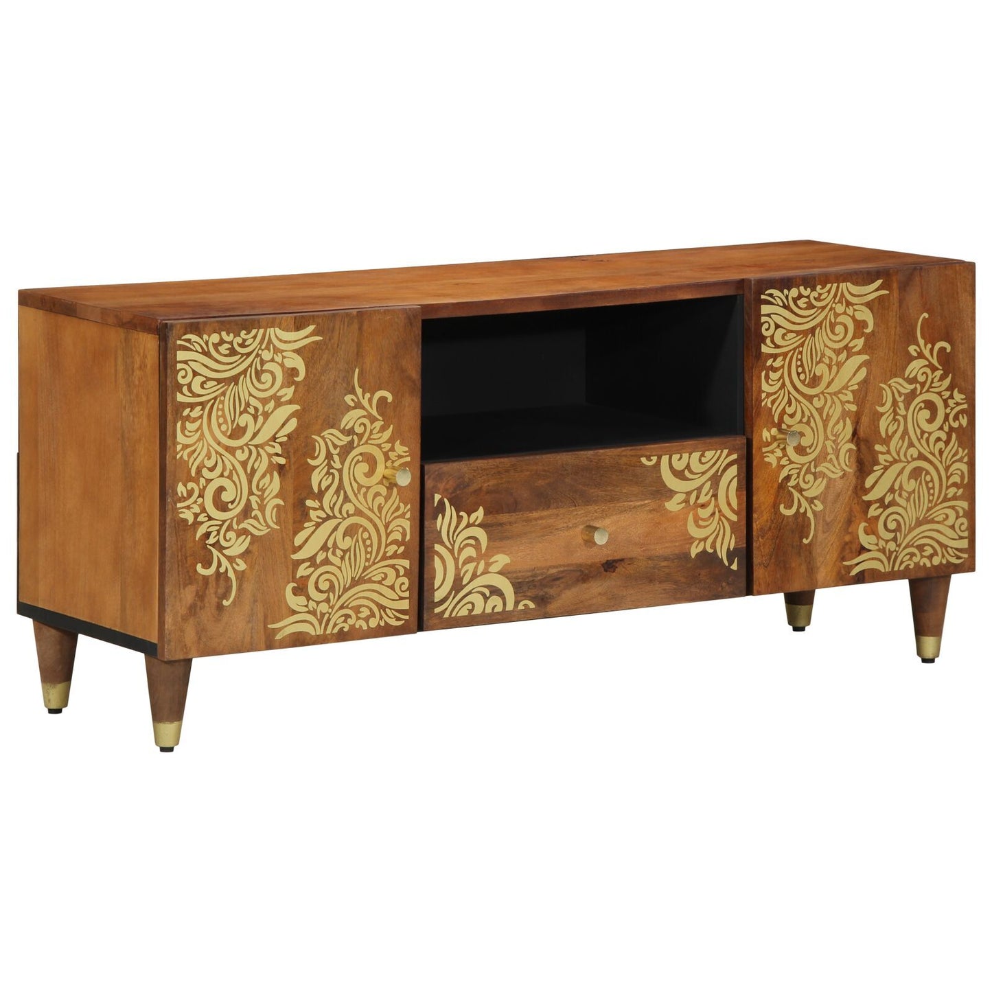 TV Units with Door Honey Brown 105 x 33 x 46 cm Engineered wood