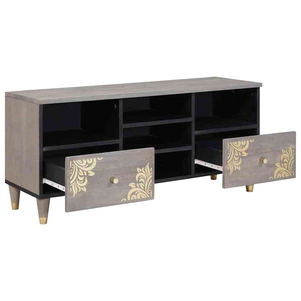 TV Units with Drawer Grey 100 x 33 x 46 cm Engineered wood
