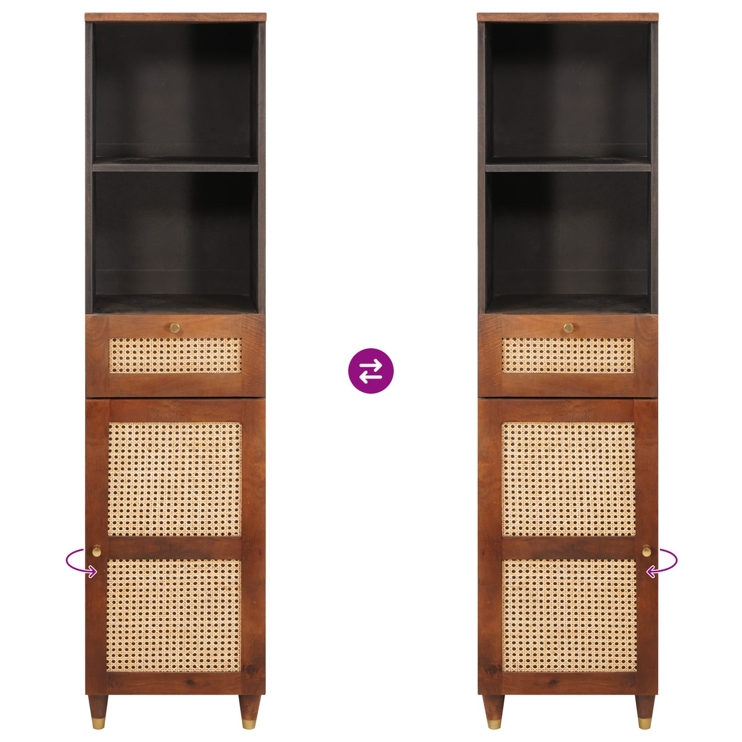 Sideboard with Drawer with Shelf Brown 38 x 33.5 x 160 cm