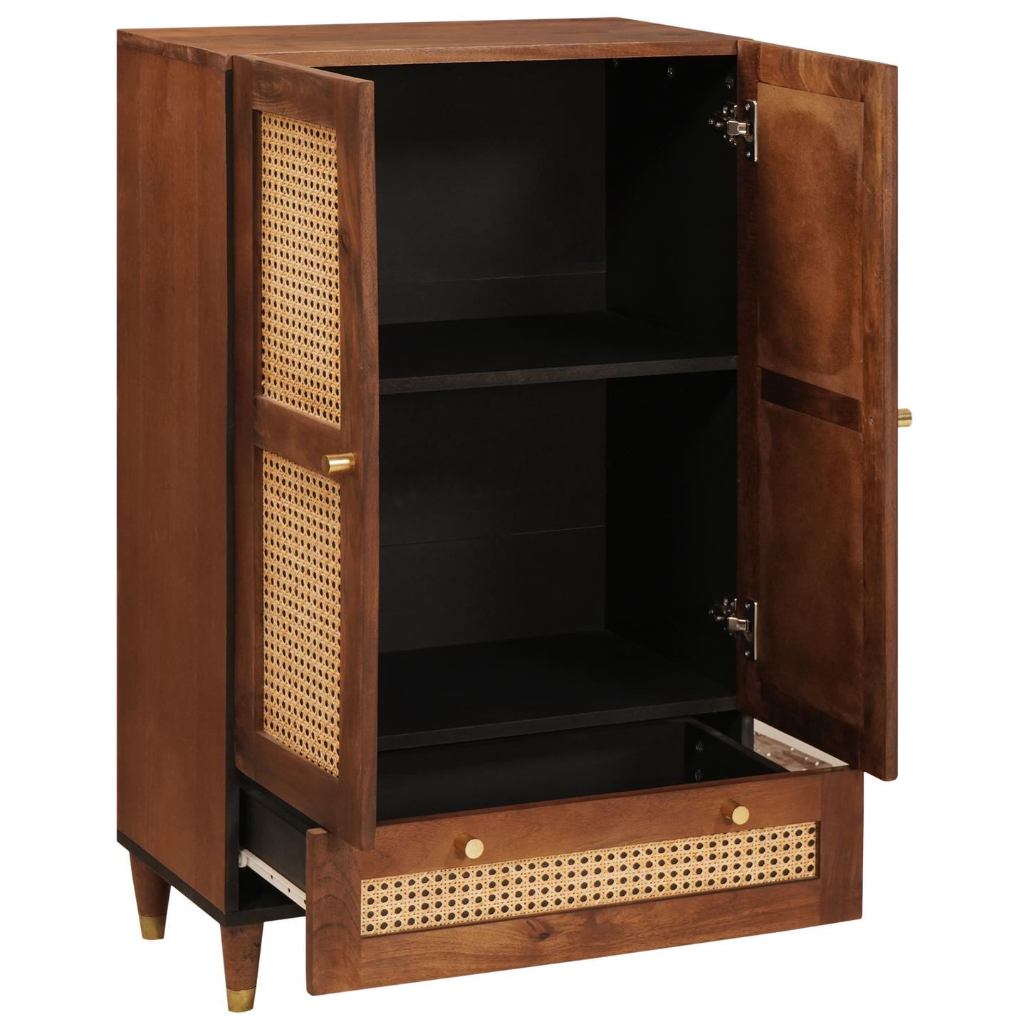 Media Storage Cabinets & Racks Brown 60 x 33.5 x 100 cm