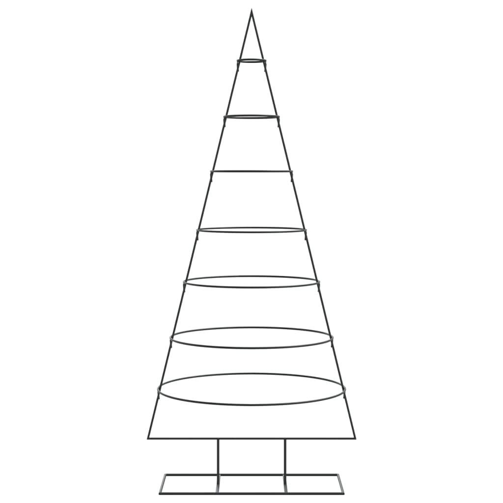 Metal Christmas Tree for Decoration Black 180 cm