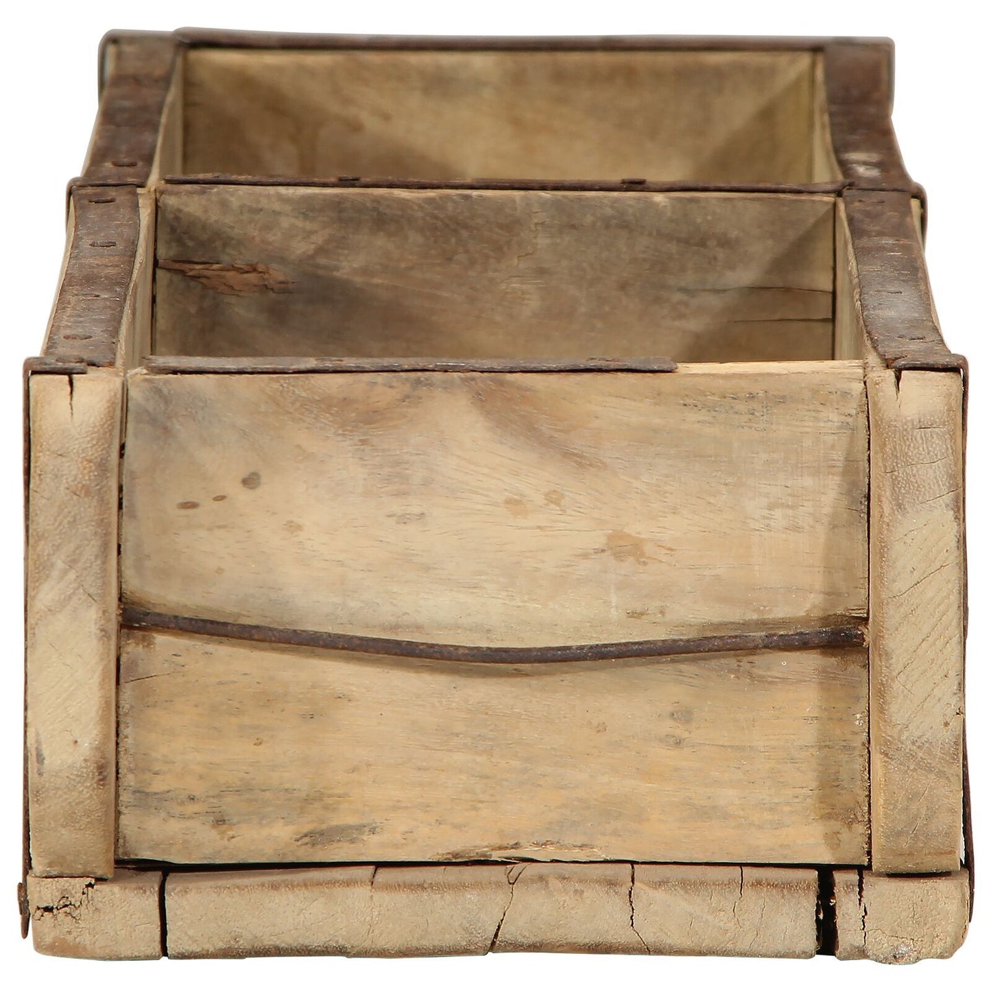 Tray with Storage 4 pcs Brown 60.5 x 15 x 9 cm