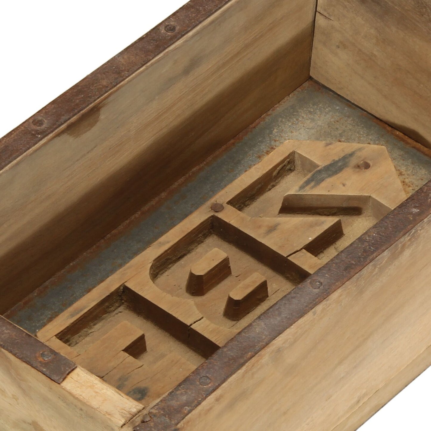 Tray with Storage 4 pcs Brown 60.5 x 15 x 9 cm