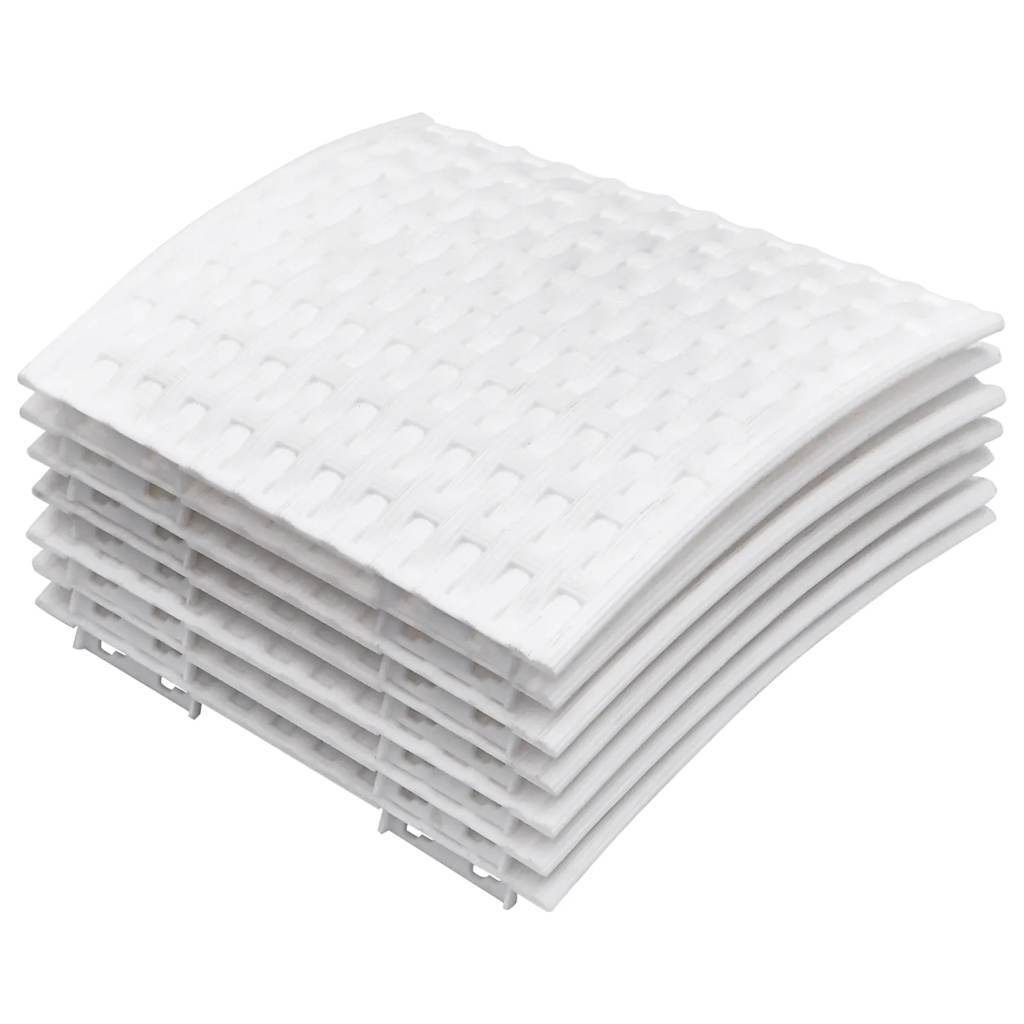 Christmas Tree Skirt White 56x23 cm Plastic