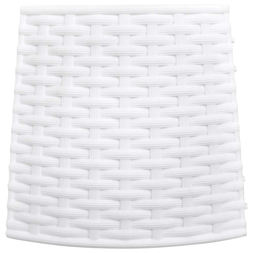 Christmas Tree Skirt White 56x23 cm Plastic