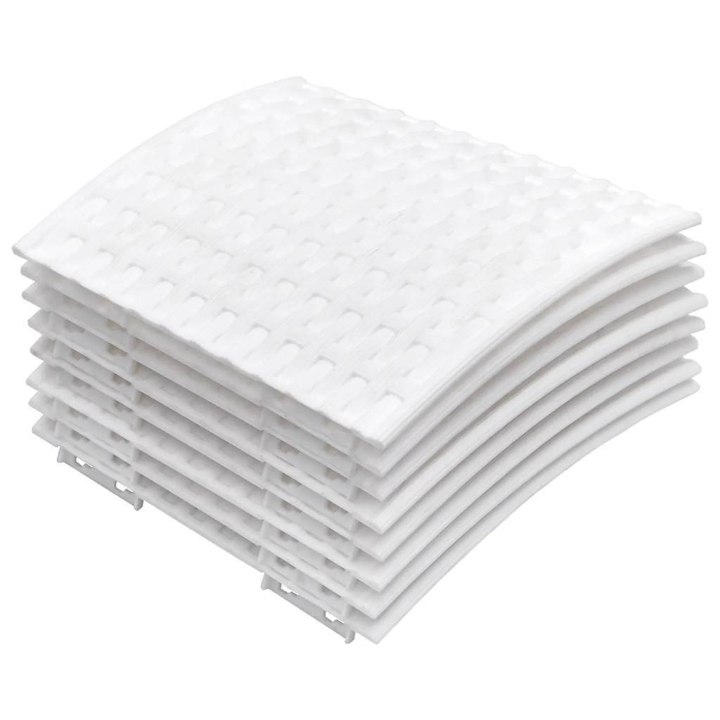 Christmas Tree Skirt White 65x23 cm Plastic