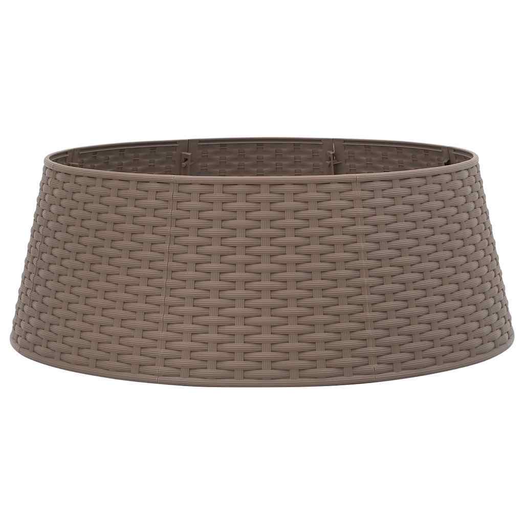 Christmas Tree Skirt Brown 65x23 cm Plastic