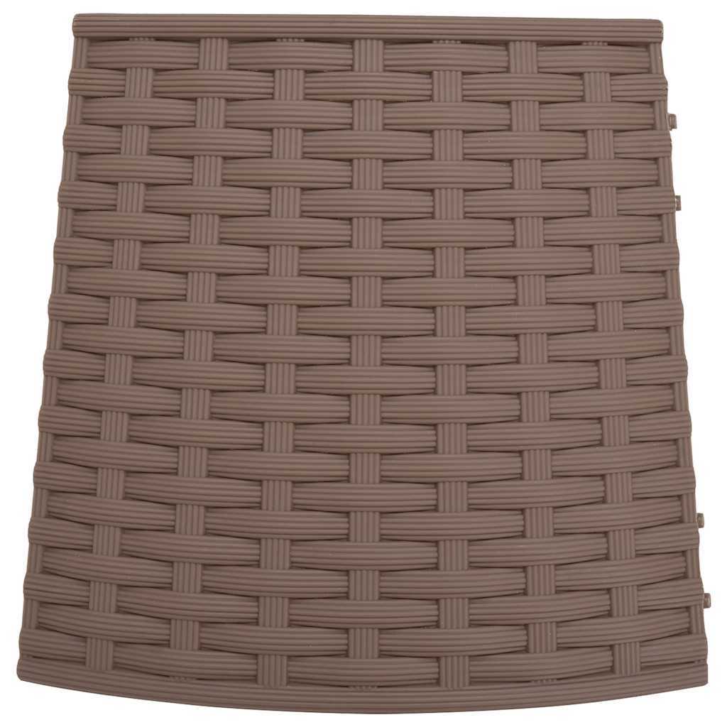 Christmas Tree Skirt Brown 65x23 cm Plastic